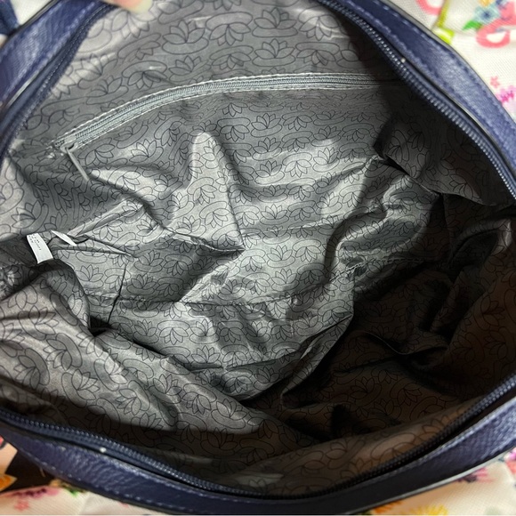 Lily Bloom Maggie Satchel Handbag Ocean Turtles and Whales - Picture 8 of 11